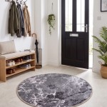 Gummerad marmor gra rund Miljo1