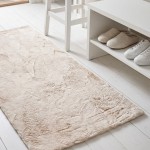 Fluffy naturvit miljo runner-hel