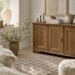 Fluffy Jaquard rund Miljo1